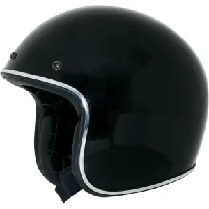 Vintage jet motorcycle helmet AFX fx-76 black/chrome image-0