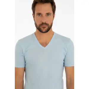 T-Shirt mit V-Ausschnitt Armor-Lux image-3