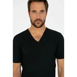 Camiseta con cuello en V Armor-Lux image-3