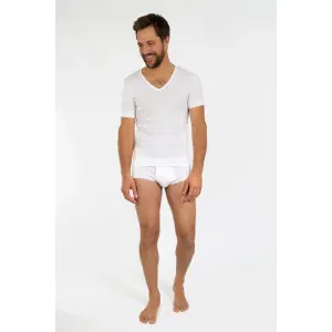 Short sleeve v-neck T-shirt Armor-Lux image-0