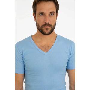 Short sleeve v-neck T-shirt Armor-Lux image-3