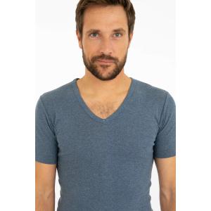Short sleeve v-neck T-shirt Armor-Lux image-3