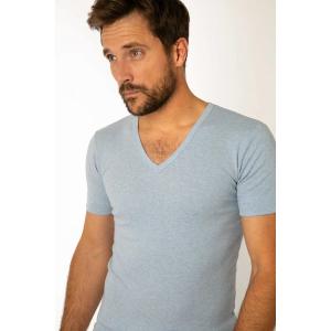 Short sleeve v-neck T-shirt Armor-Lux image-3