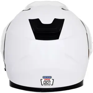 Casco de moto modular AFX fx111ds white image-1