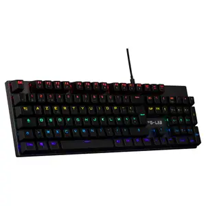 Clavier filaire RBG switch tactile The G-Lab Keyz Carbon Ex 442x132x30 mm image-4