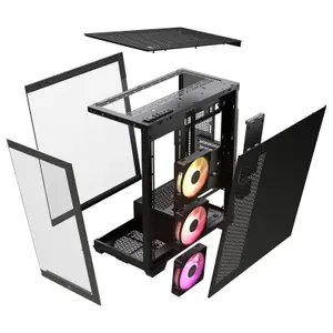 Boîtier PC moyen tour sans alimentation Corsair iCUE Link 3500X RGB ATX image-4