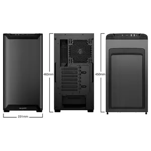 Be Quiet! mid-tower PC case without power supply Pure Base 501 Airflow ATX image-3