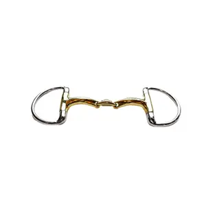 Mors Olive for Horse Double Jointed Comfort Mouthpiece Jump'In image-0