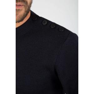 Plain navy sweater Armor-Lux gavrinis image-4