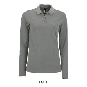 Women's polo shirt Sol's Perfect Lsl image-0
