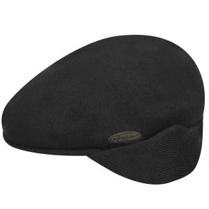 0238kg-bk001-beret-kangol-wool-504-earlap-black