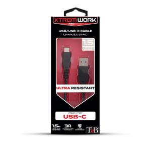 Câble USB-A/USB-C T'nB XTREMWORK image-1
