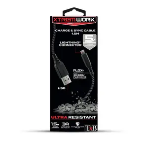 Câble USB A vers Lightning T'nB MFI XTREMWORK image-2