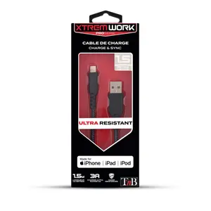 Câble USB A vers Lightning T'nB MFI XTREMWORK image-3