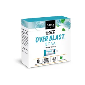 Estuche Instant energy over blast® bcaa STC Nutrition Nutrition - menthe liquide - 10 dosettes image-1