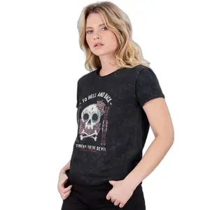 T-shirt femme Deeluxe skully m+ image-3