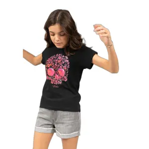 Girl's T-shirt Deeluxe floriskull image-0