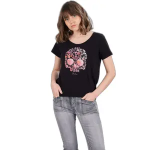 T-shirt femme Deeluxe floriskull image-1