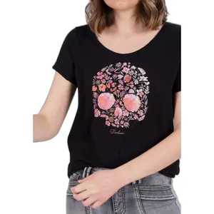 T-shirt femme Deeluxe floriskull image-3