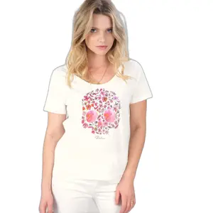 T-shirt femme Deeluxe floriskull image-1