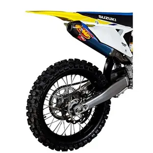Escape de moto de 4 tiempos FMF suzuki rmz450'18-21 anodized titanium factory 4.1 rct slip-on mflr w/r.carbon image-2