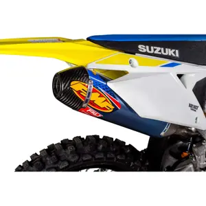 Escape de moto de 4 tiempos FMF suzuki rmz450'18-21 anodized titanium factory 4.1 rct slip-on mflr w/r.carbon image-3
