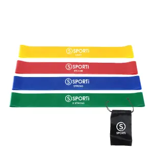 Flat band/set of 4 flat elastic bands Sporti image-1