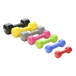 Pair of vinyl dumbbells 2kg Sporti image-0
