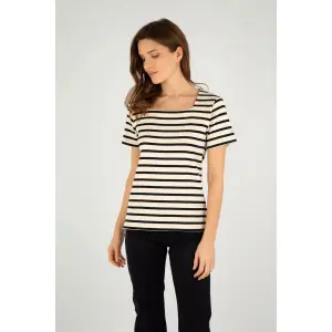 T-Shirt Marinière Damen Armor-Lux coursive image-1