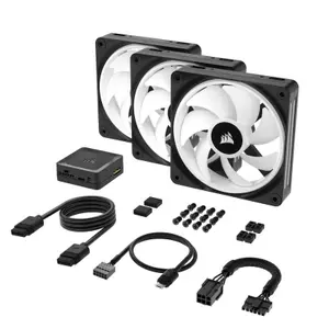 Ventilateur Boîtier PC Corsair iCUE LINK QX120 RGB Starter image-4