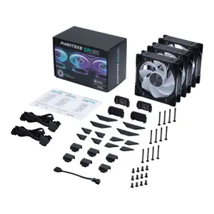 Wentylator do obudowy PC z odwróconym D-RGB Phanteks D30 (x3) image-1