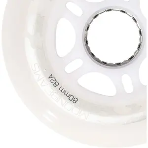 Set of 4 glow-in-the-dark Roller Skate wheels Rollerblade Moonbeams 80/82A image-2