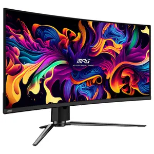 Curved QD-OLED Gaming PC Monitor UWQHD MSI 34" image-1