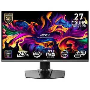4K QD-OLED Monitor/240Hz/0.03ms/Pivot/G-SYNC MSI MPG