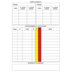 Libro de 15 tarjetas de arbitraje individuales Sporti image-1