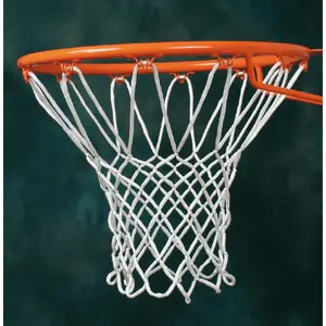 Pair of nylon (polyamide) 4mm basketball nets Emdé