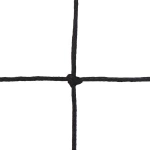 Paar van 8 PE gevlochten 3mm voetbalnetten eenvoudige maas 145 Emdé