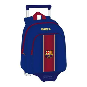 Childrens backpack with wheels FC Barcelone image-0