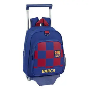 Childrens backpack with wheels FC Barcelone image-0