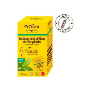 10 paquetes de bebida energética antioxidante Meltonic - Menthe image-0