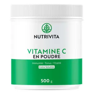 Complemento alimenticio de vitamina C en polvo 500g Nutrivita image-0