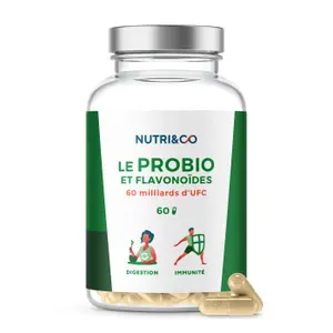 Complément Alimentaire Probiotiques et Prébiotiques - 60 gélules – Nutri&Co image-0