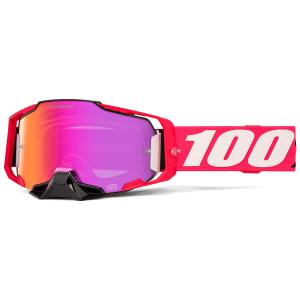 50003-00018-100-motorcycle-cross-mask-armega-kloug-hiper-screen-mirror-dark-red-one-size