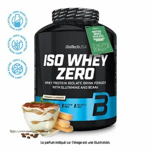 Protein pot Biotech USA iso whey zero lactose free - Tiramisu - 2,27kg image-0