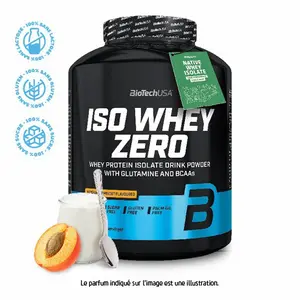 Protein pot Biotech USA iso whey zero lactose free - Cookies & cream - 2,27kg image-0