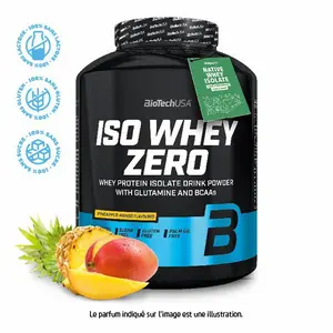 Protein pot Biotech USA iso whey zero lactose free - Cheesecake au citron - 2,27kg image-0
