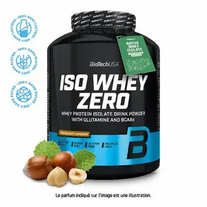 Protein pot Biotech USA iso whey zero lactose free - Noisette - 2,27kg image-0