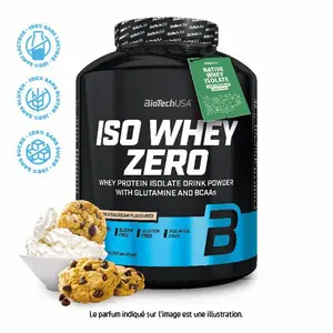 Protein pot Biotech USA iso whey zero lactose free - Café au lait - 2,27kg image-0