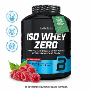 Eiweiß-Topf Biotech USA iso whey zero lactose free - Framboise - 2,27kg image-0