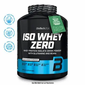 Protein pot Biotech USA iso whey zero lactose free -Black Biscuit - 2,27kg image-0